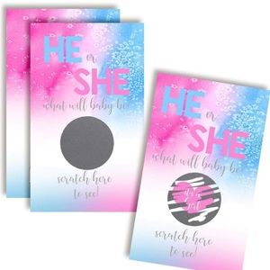 It’s a Boy/Girl gender reveal scratch off cards